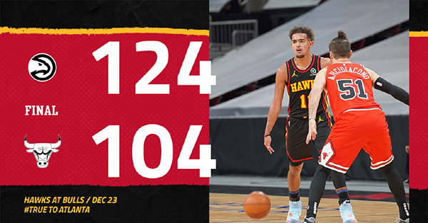 <a href=/lanqiujingsai/hawks/ target=_blank class=infotextkey>老鹰</a>124-104大胜<a href=/lanqiujingsai/bulls/ target=_blank class=infotextkey>公牛</a>