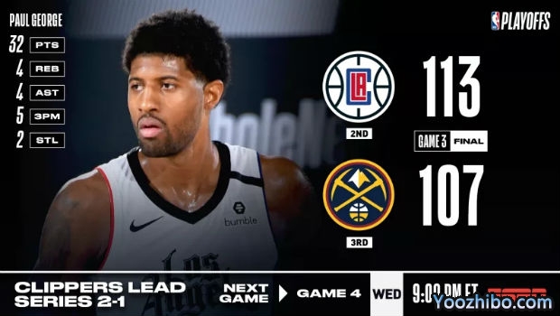 <a href=/lanqiujingsai/clippers/ target=_blank class=infotextkey>快船</a>逆转<a href=/lanqiujingsai/nuggets/ target=_blank class=infotextkey>掘金</a>大比分2-1领先！