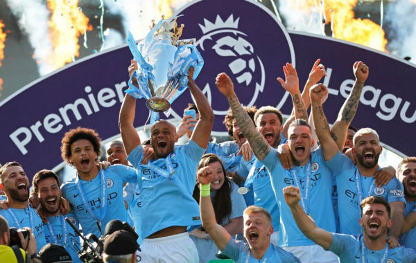 2018-19赛季曼城获得<a href=/zuqiujingsai/yingchao/ target=_blank class=infotextkey>英超</a>冠军