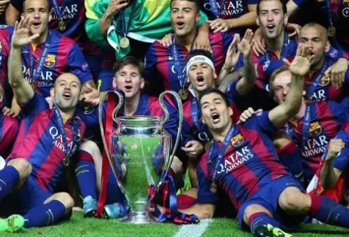 <a href=/zuqiujingsai/barcelona/ target=_blank class=infotextkey>巴萨</a>获得14/15赛季欧冠冠军