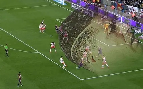 <a href=/suoyouqiuxing/zuqiujingsai/119.html target=_blank class=infotextkey>梅西</a>的弧线球就非常刁钻