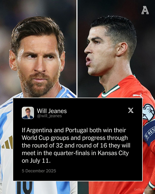 阿根廷葡萄牙若小组头名出线,<a href=/suoyouqiuxing/zuqiujingsai/119.html target=_blank class=infotextkey>梅西</a>C罗1/4决赛将提前相遇