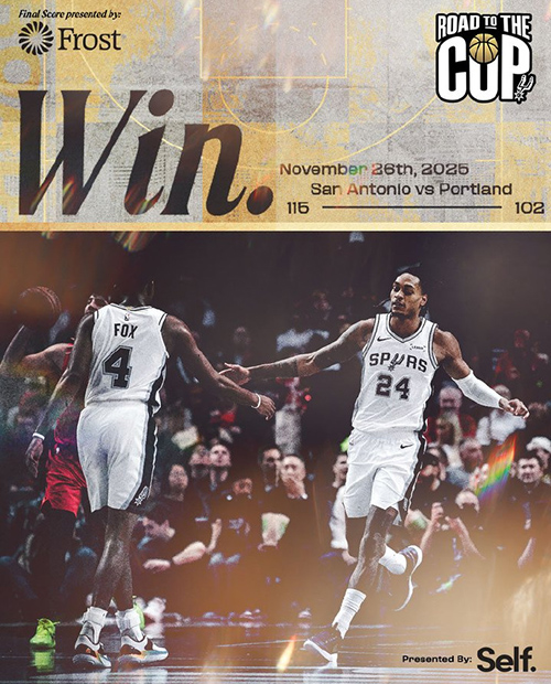 NBA杯-开拓者102-115不敌马刺，杨瀚森1分钟1板，福克斯37+6+8