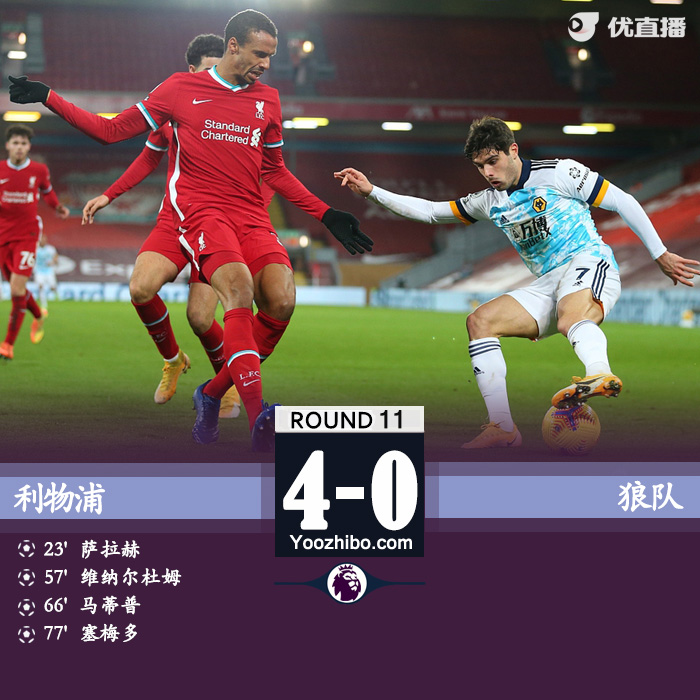 <a href=/zuqiujingsai/liverpool/ target=_blank class=infotextkey>利物浦</a>4-0狼队